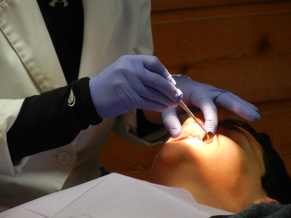 Dentist at work